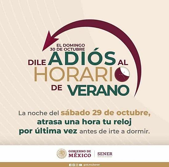 ADIÓS AL CAMBIO DE HORARIO... ÉSTE FIN DE SEMANA EL ÚLTIMO AJUSTE 