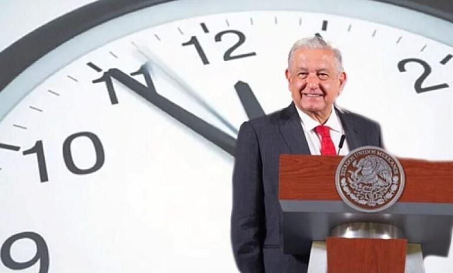  ADIÓS AL HORARIO DE VERANO, PLANTEA AMLO