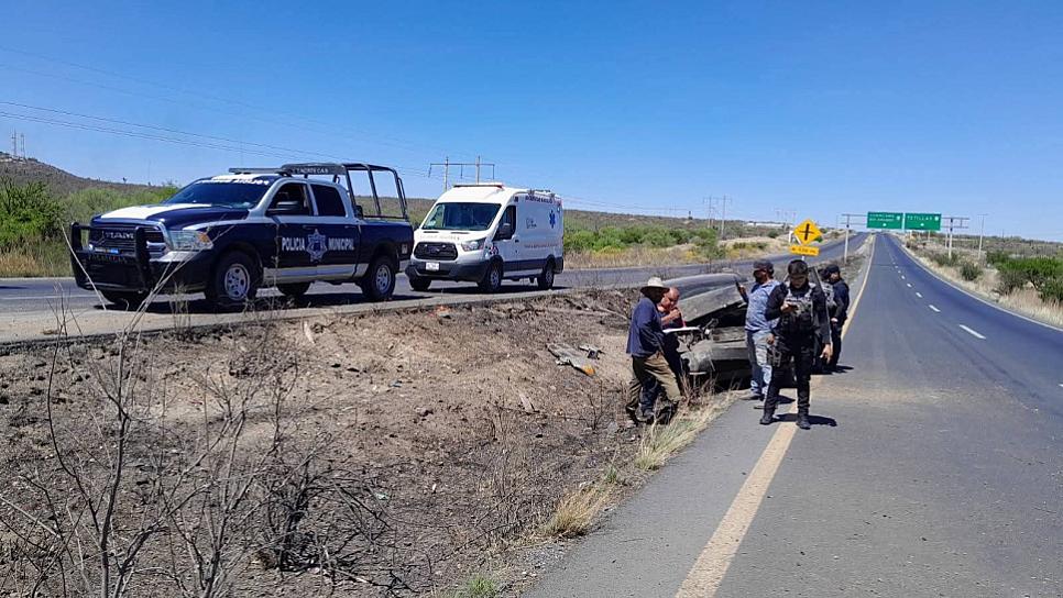 LE SALVAN LA VIDA TRAS APARATOSA VOLCADURA EN LA FEDERAL 49