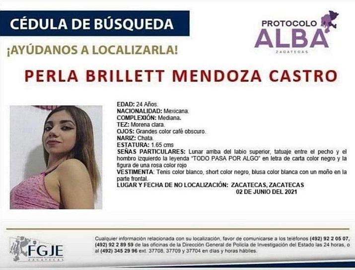 A DOS AÑOS DE LA DESAPARICIÓN DE PERLA BRILLET, FAMILIARES CONTINÚAN CON SU BÚSQUEDA 