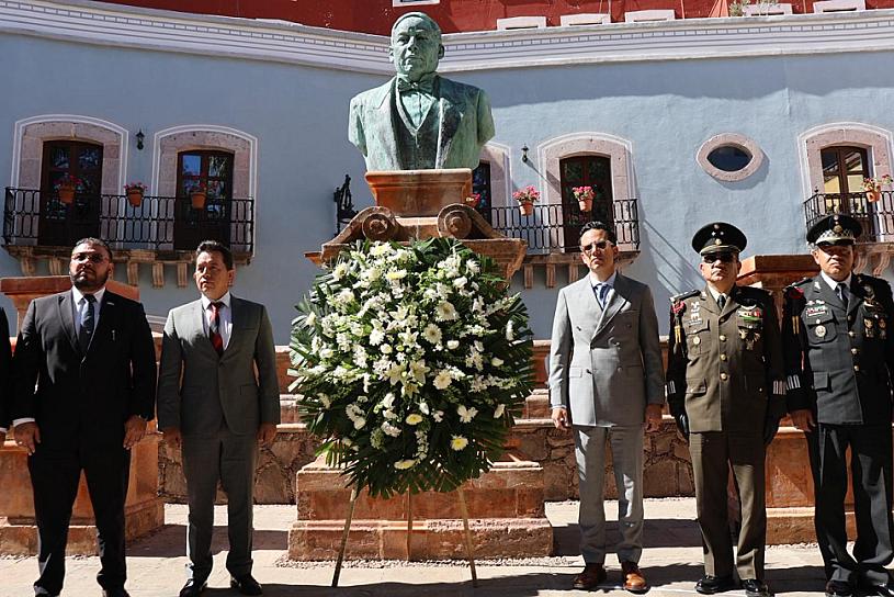 CONMEMORA ZACATECAS EL CCXX ANIVERSARIO DEL NATALICIO DE BENITO JUÁREZ Y REAFIRMA EL COMPROMISO CON LA SOBERANÍA Y LA PAZ