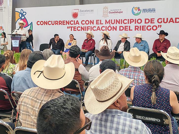 FORTALECE FRENTE COMÚN EL CAMPO DE GUADALUPE CON APOYO A PRODUCTORES