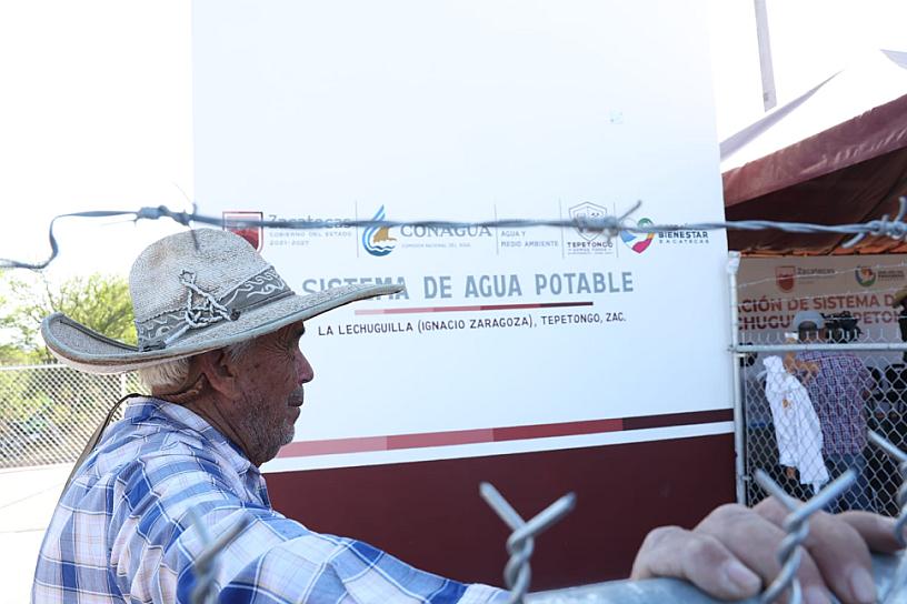 GARANTIZA GODEZAC AGUA POTABLE A FAMILIAS DE LA LECHUGUILLA, TEPETONGO