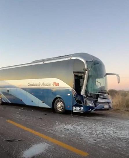 FUERTE ACCIDENTE DE ÓMNIBUS EN LOS LÍMITES DE ZACATECAS Y DURANGO   