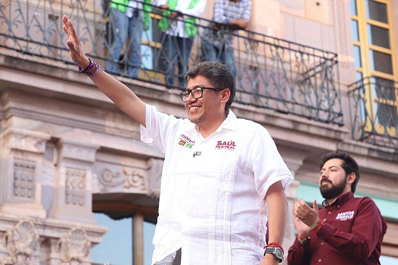 AGRADECE SAÚL MONREAL EL APOYO EN 90 DÍAS DE CAMPAÑA