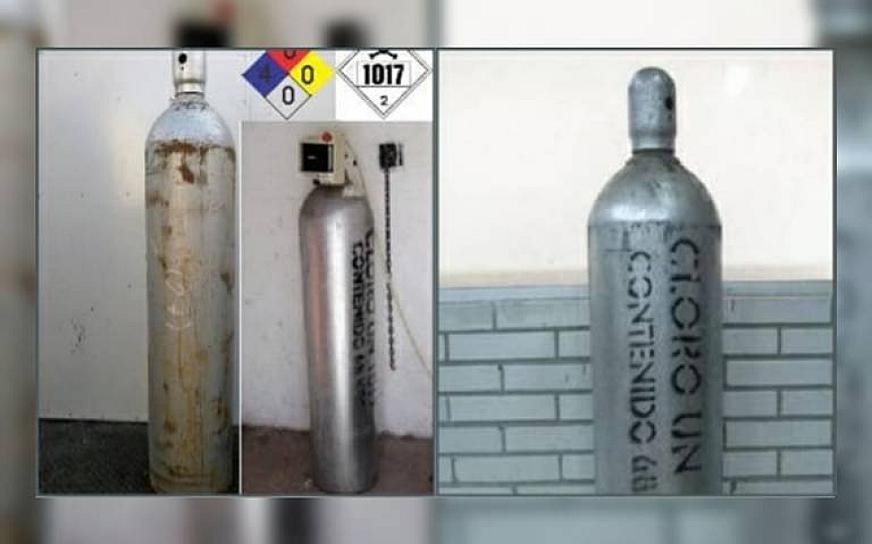 ALERTAN A 9 ESTADOS POR ROBO DE UN CILINDRO CON GAS CLORO