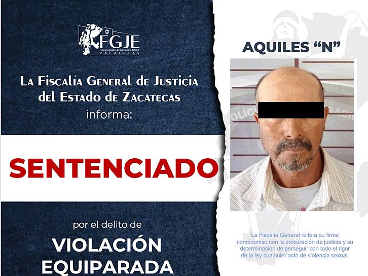 SENTENCIAN A AQUILES “N” POR VIOLACIÓN EQUIPARADA