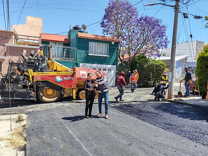 CONTINÚA PAVIMENTACIÓN DE CALLES EN GUADALUPE