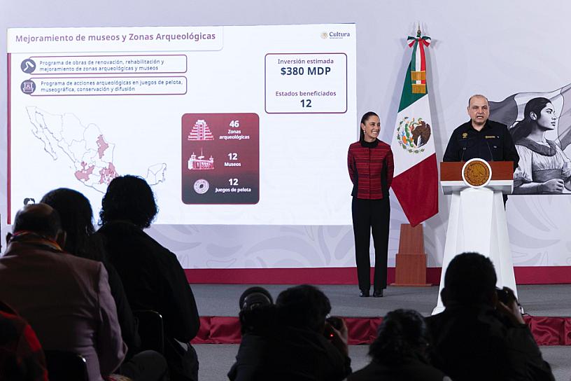 DESTACA CLAUDIA SHEINBAUM INVERSIÓN EN ESCUELAS Y MUSEOS