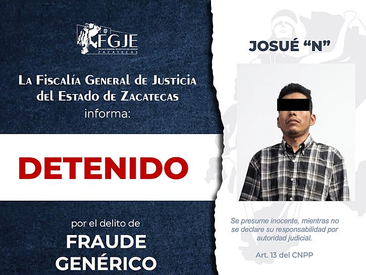 DETIENEN A JOSUÉ “N” EN OAXACA POR FRAUDE