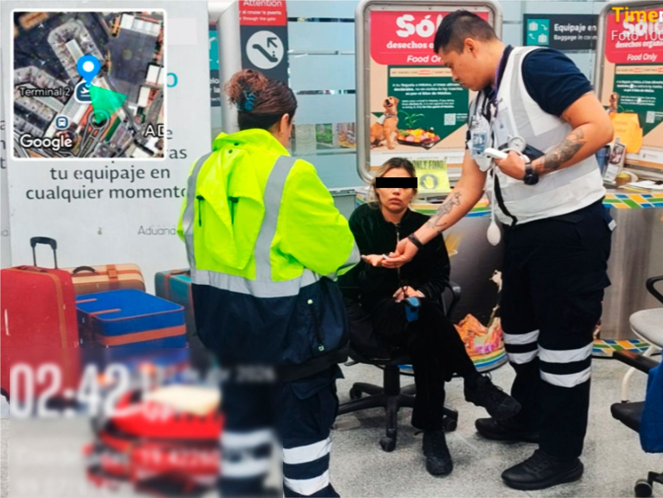 DETIENE MARINA A PASAJERA Y ASEGURA COCAÍNA EN EL AICM