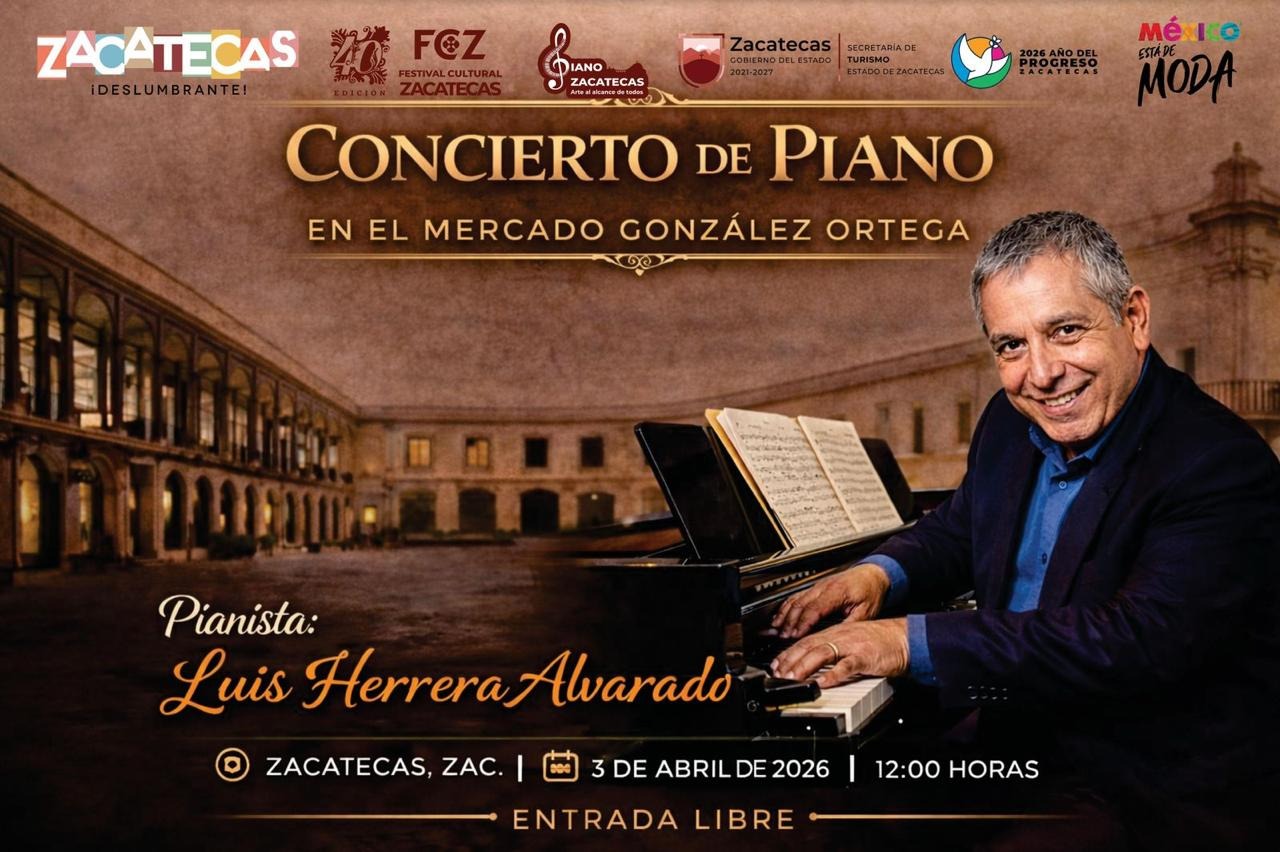 PROMUEVE GOBIERNO DE ZACATECAS LA CULTURA CON CONCIERTOS EN EL ESPACIO PIANO ZACATECAS