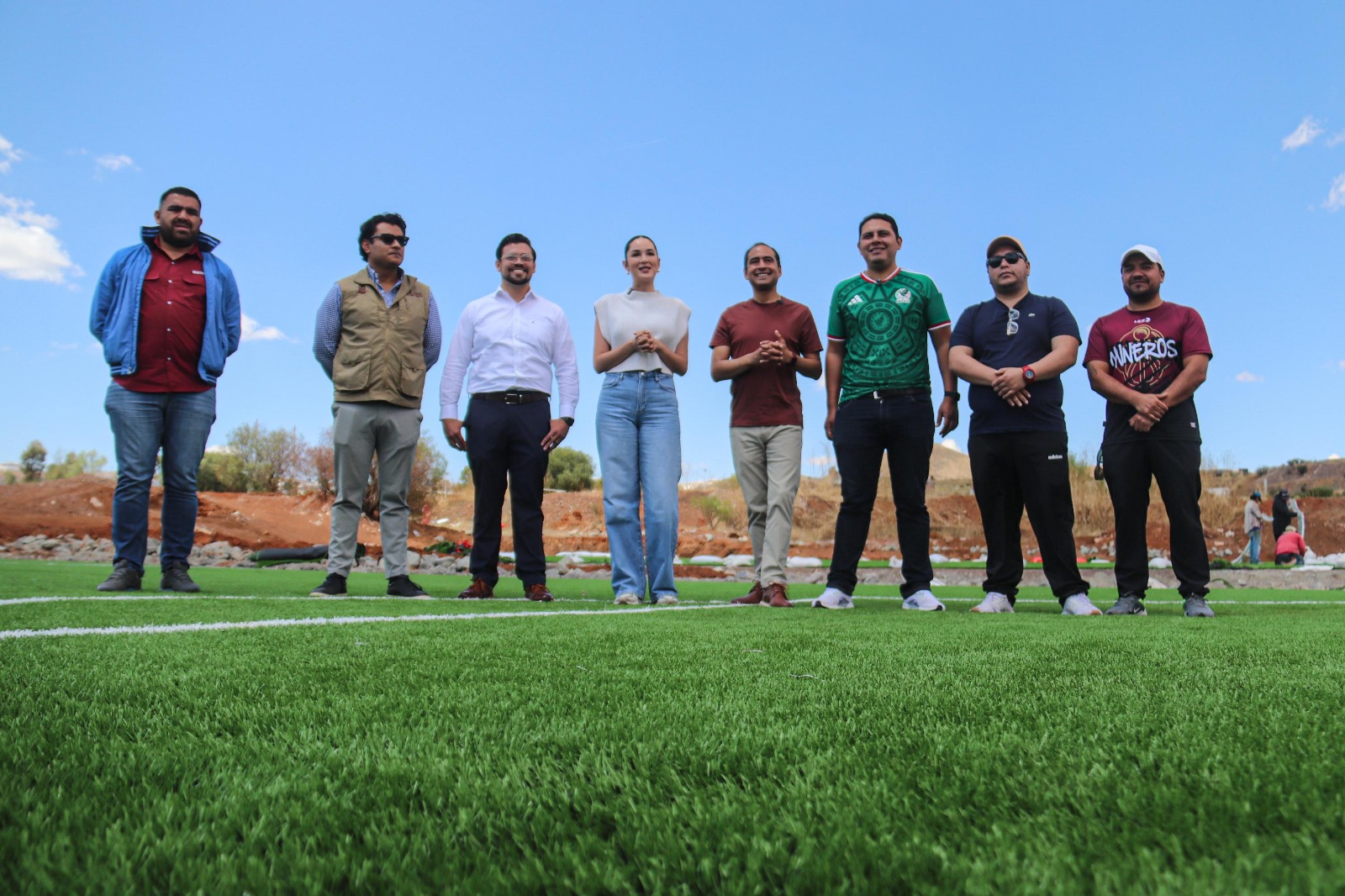 GESTIONA PEPE SALDÍVAR NUEVAS CANCHAS DE FÚTBOL PARA GUADALUPE CON APOYO DE SHEINBAUM