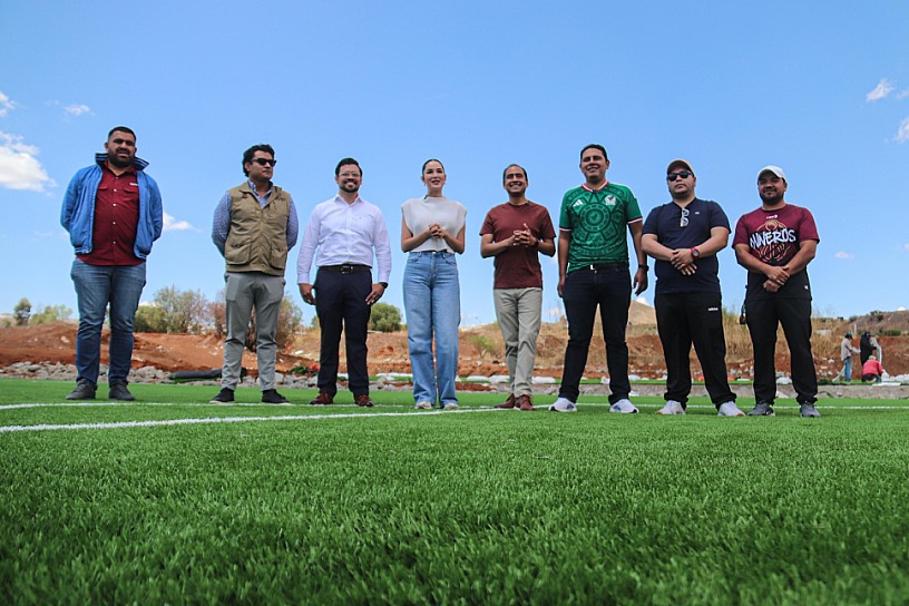 GESTIONA PEPE SALDÍVAR NUEVAS CANCHAS DE FÚTBOL PARA GUADALUPE CON APOYO DE SHEINBAUM