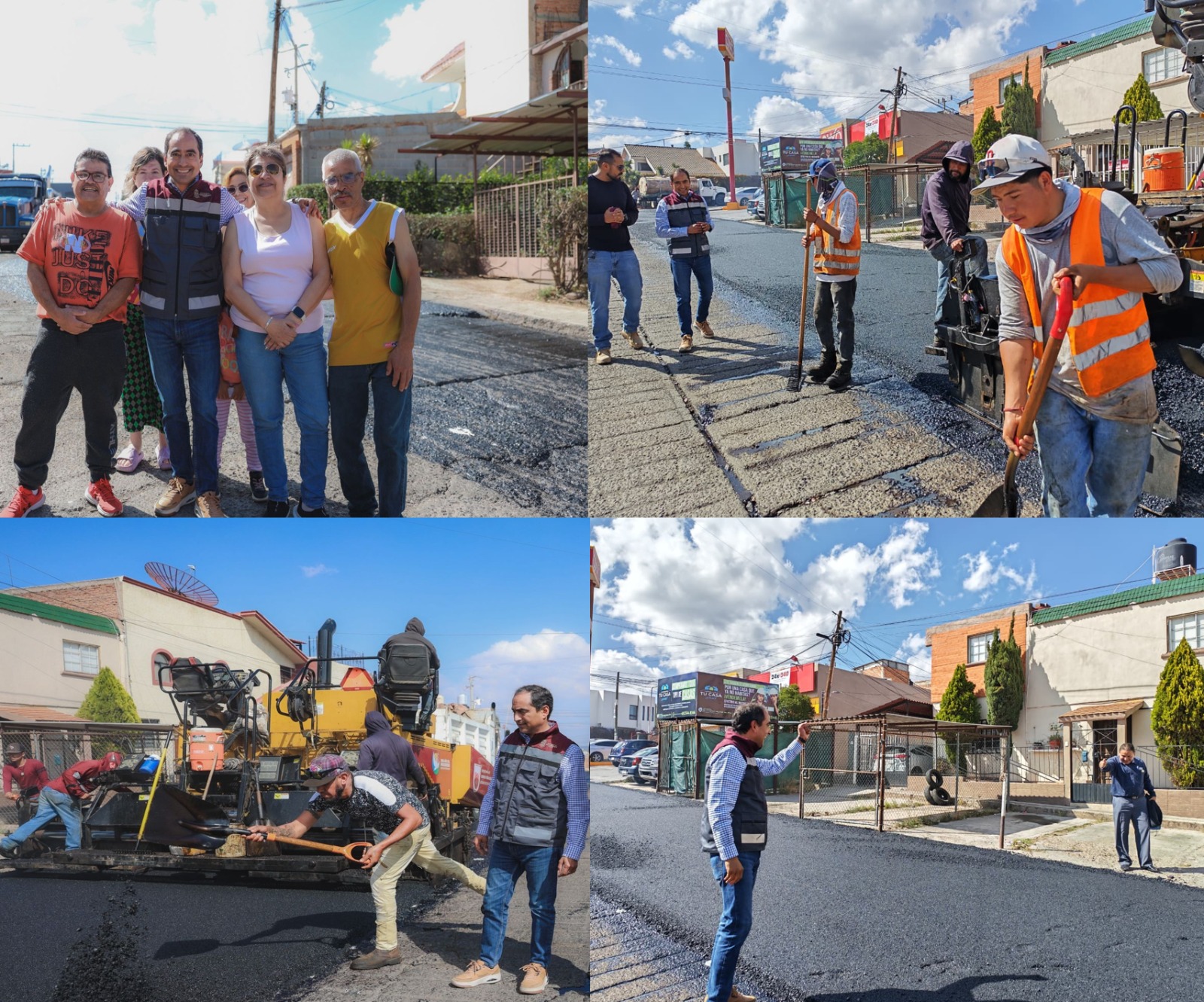 DESTACAN VECINOS PAVIMENTACIÓN EN RINCÓN COLONIAL