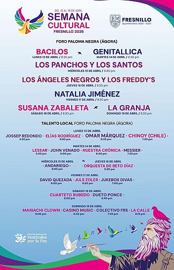 TODO LISTO PARA LA SEMANA CULTURAL 2026 EN FRESNILLO