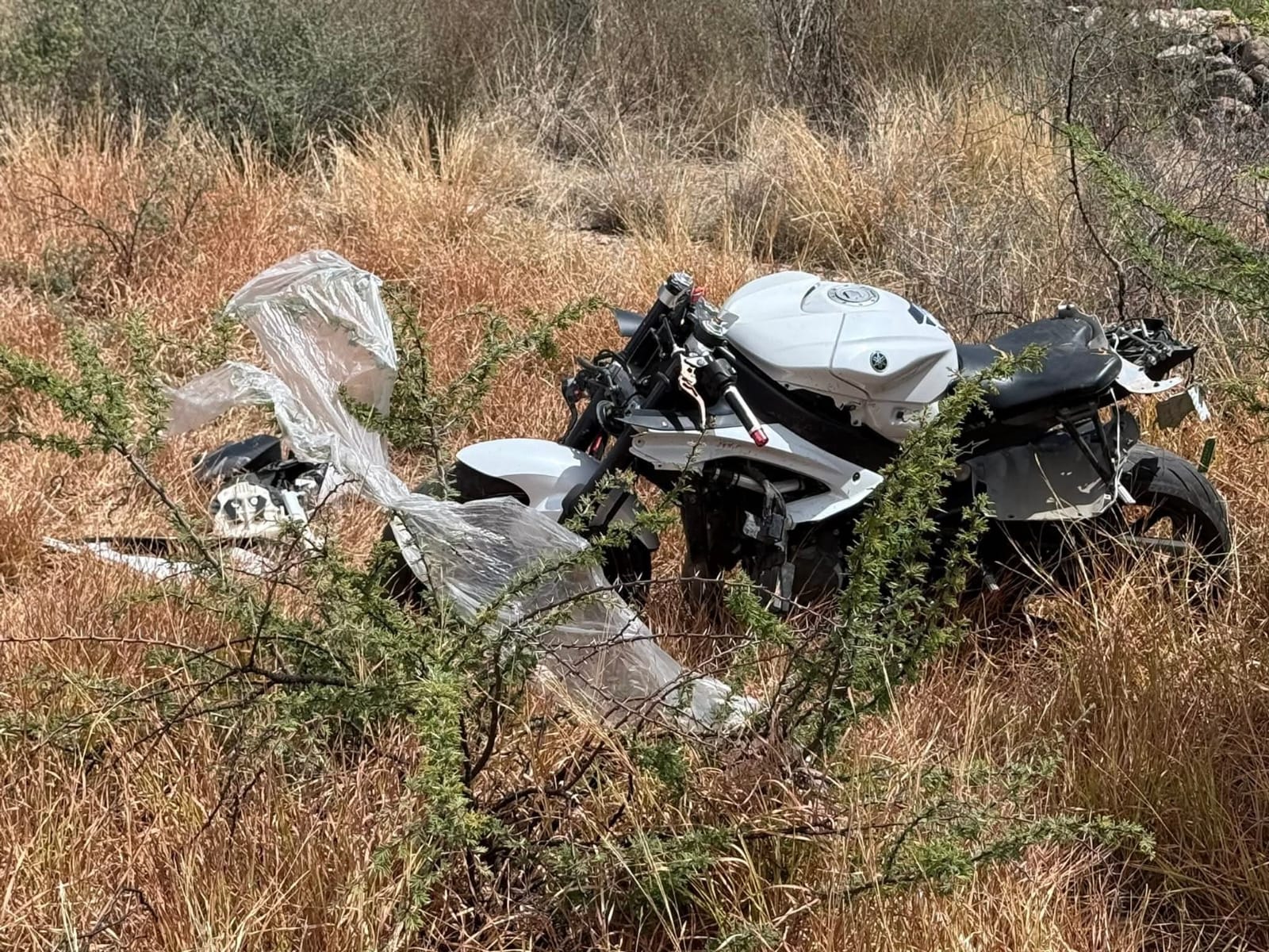 DEJA CAÍDA DE MOTOCICLETA UN HOMBRE LESIONADO EN SAIN ALTO
