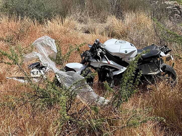 DEJA CAÍDA DE MOTOCICLETA UN HOMBRE LESIONADO EN SAIN ALTO