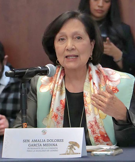 RESPALDA AMALIA GARCÍA POLÍTICA EXTERIOR Y COMBATE AL FEMINICIDIO   