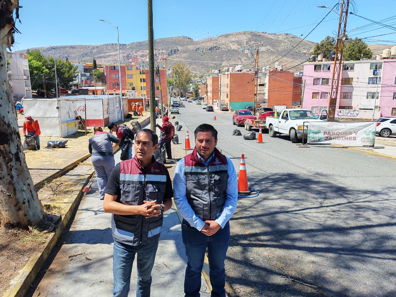 SUPERVISA SALDÍVAR LIMPIEZA DE 2,600 METROS EN GUADALUPE