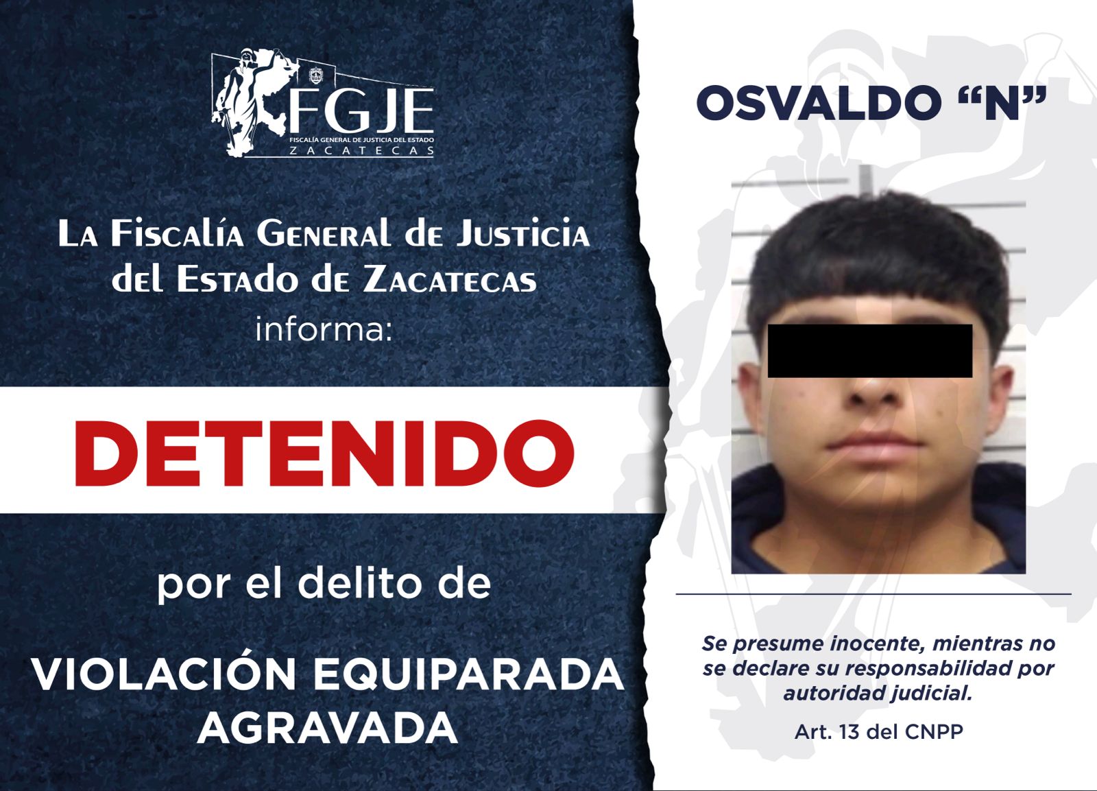 CUMPLIMENTA FGJEZ ÓRDENES DE APREHENSIÓN A SEIS PERSONAS