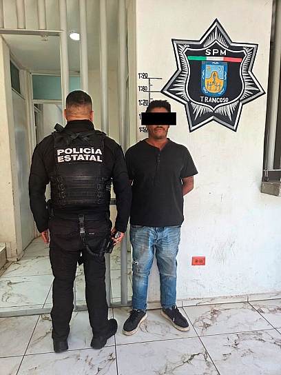 DETIENEN EN TRANCOSO A ERNESTO “N”; CONTABA CON UNA ORDEN DE APREHENSIÓN POR NARCOMENUDEO
