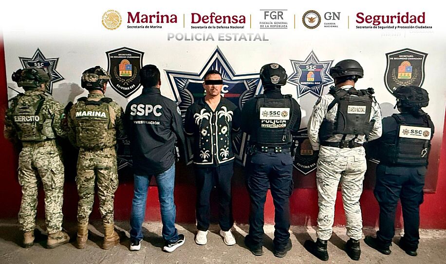 DETIENEN AUTORIDADES EN QUINTANA ROO A UNO DE LOS 10 MÁS BUSCADOS EN EUROPA POR TRÁFICO DE DROGAS