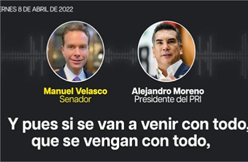 ALITO MORENO REVELA AUDIO CON MANUEL VELASCO; DENUNCIA CAMPAÑA NEGRA DE MORENA  