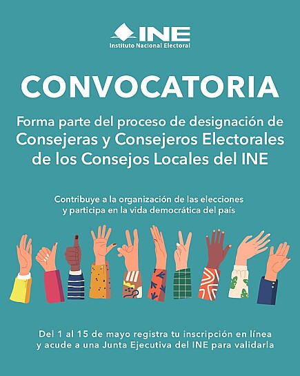 ABRE INE CONVOCATORIA PARA CONSEJO LOCAL EN ZACATECAS