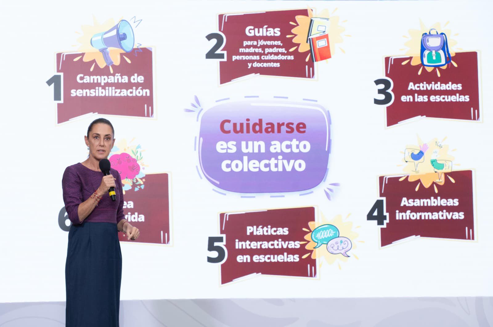 PRESENTA SHEINBAUM ESTRATEGIA DE ATENCIÓN A LA SALUD MENTAL DE JÓVENES
