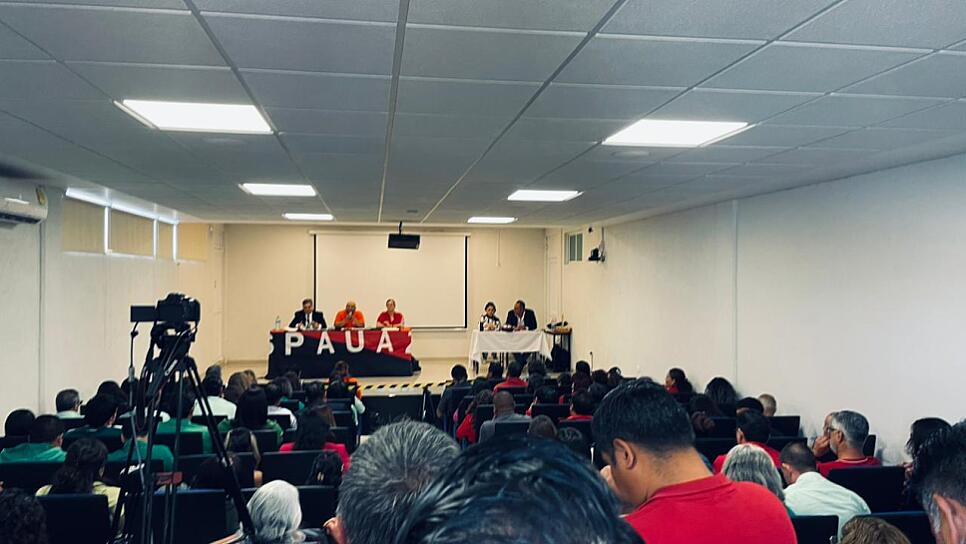 PRIMERA ASAMBLEA DE CONFRONTACIÓN EN EL SPAUAZ: CANDIDATOS EXPONEN SUS PROPUESAS EN ZACATECAS