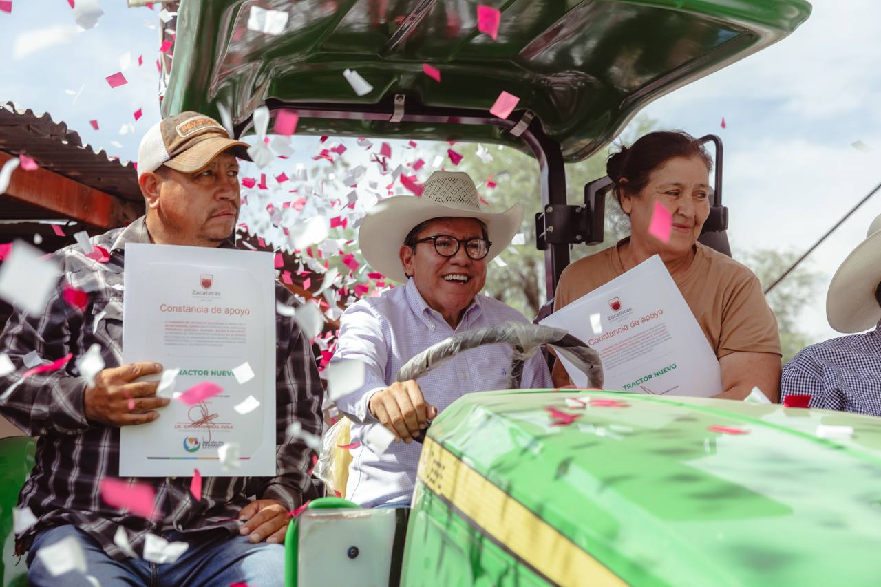 INICIA DAVID MONREAL CICLO AGRÍCOLA PRIMAVERA-VERANO 2026 CON APOYOS AL CAMPO EN ZACATECAS