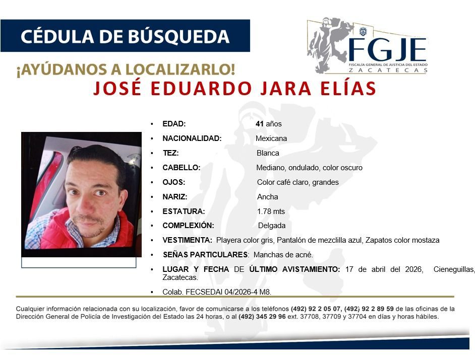 IDENTIFICAN 6 CUERPOS LOCALIZADOS EN AGUASCALIENTES; SON ORIGINARIOS DE ZACATECAS