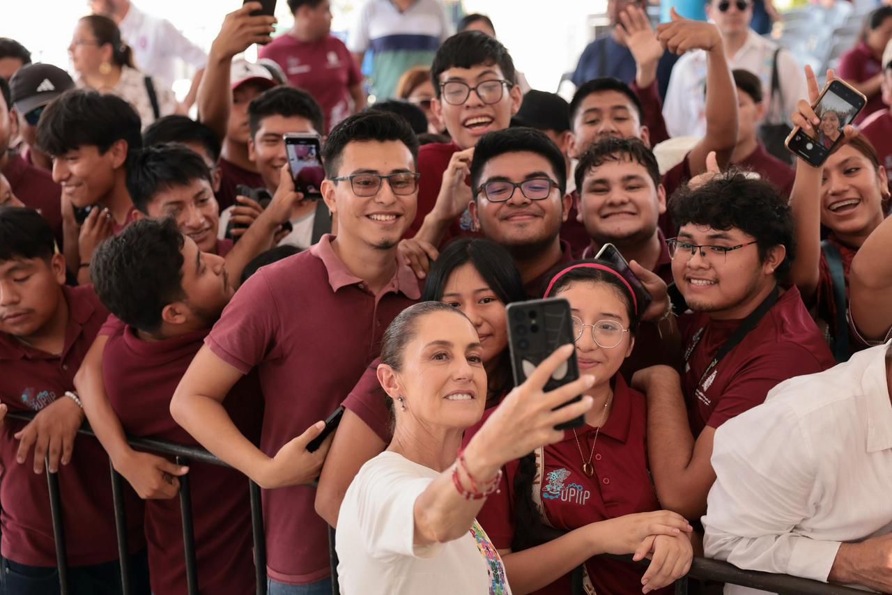 ANUNCIA SHEINBAUM BECA GERTRUDIS BOCANEGRA PARA ESTUDIANTES UNIVERSITARIOS DE CHIAPAS