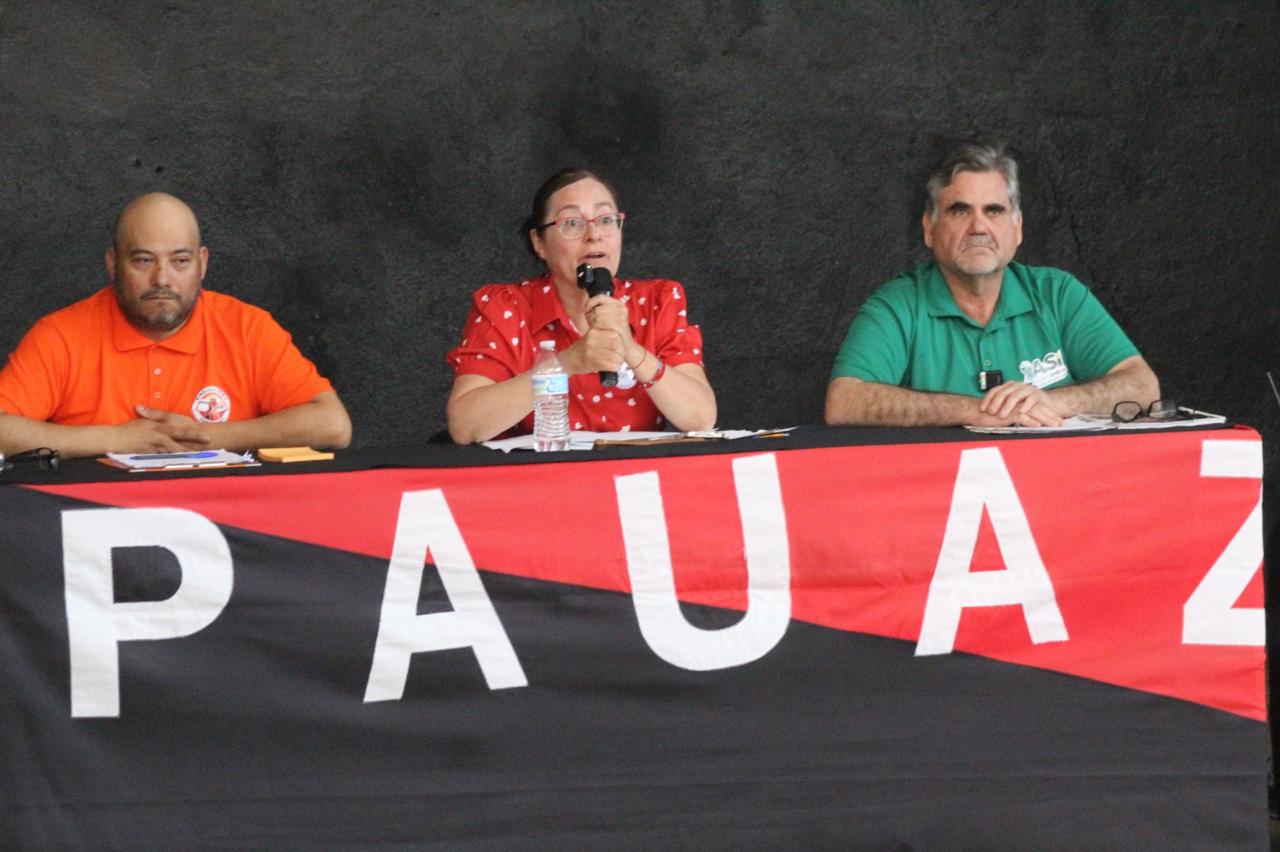 DEBATEN CANDIDATOS DEL SPAUAZ SOBRE DEMOCRACIA E INDEPENDENCIA SINDICAL