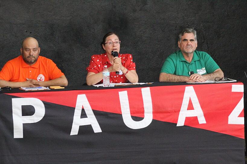 DEBATEN CANDIDATOS DEL SPAUAZ SOBRE DEMOCRACIA E INDEPENDENCIA SINDICAL