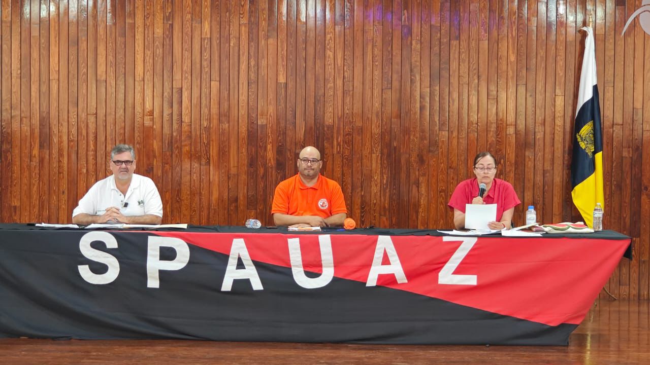 CONFRONTAN CANDIDATOS DEL SPAUAZ PROPUESTAS SINDICALES