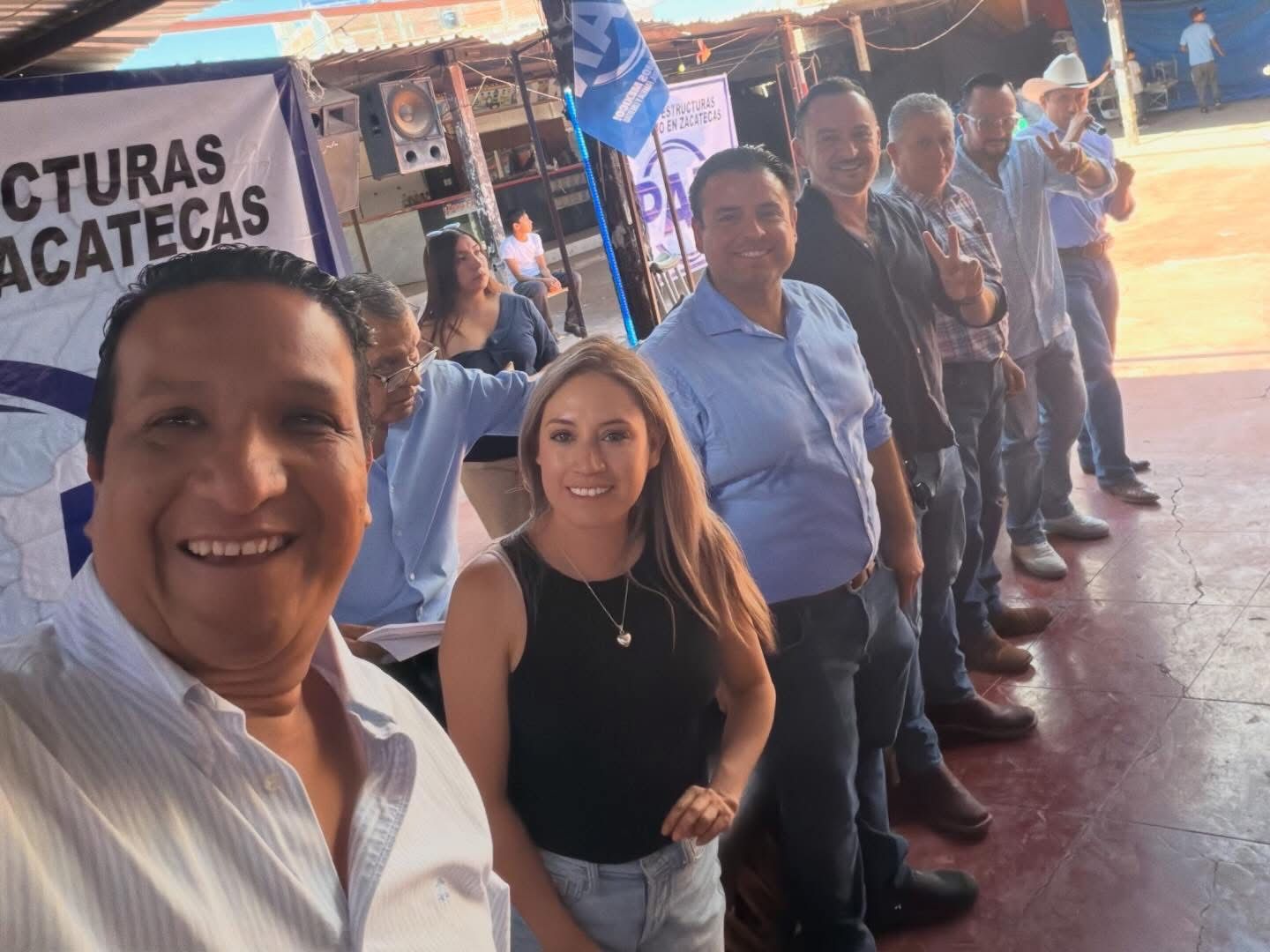 - Estamos armando la estructura azul en todo el estado