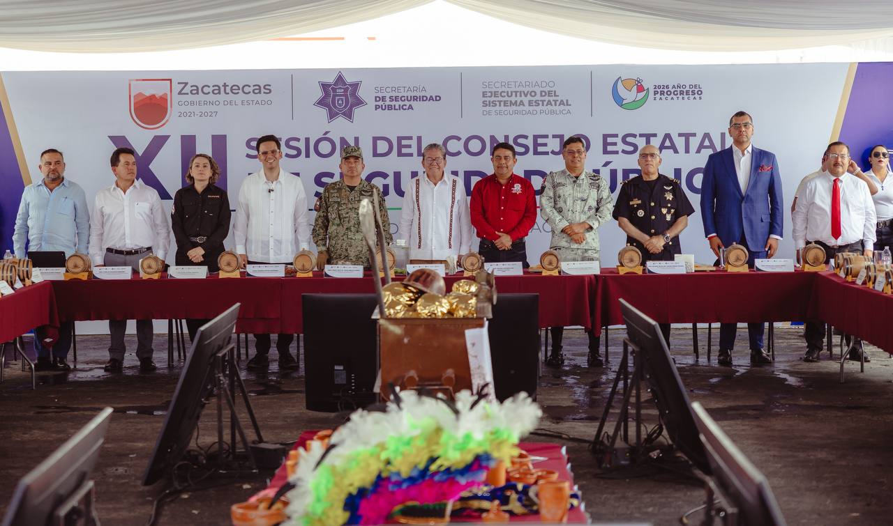 REAFIRMA MONREAL ÁVILA PRIORIDAD EN SEGURIDAD DURANTE SESIÓN DEL CONSEJO ESTATAL