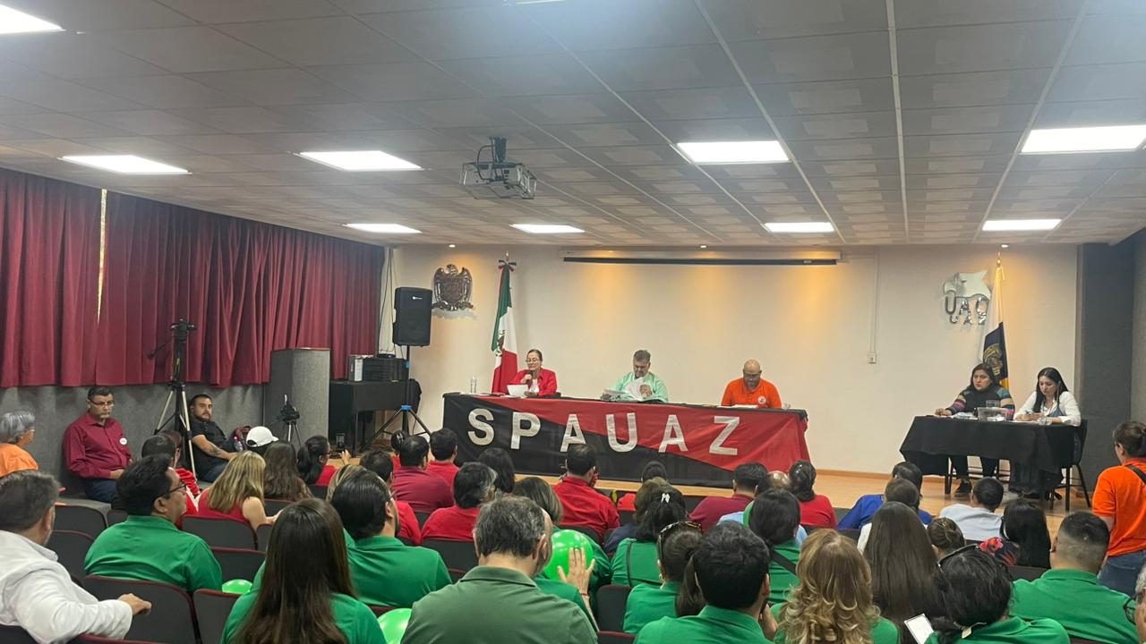CONFRONTACIÓN ENTRE PLANILLAS DEL SPAUAZ SE CENTRA EN DEUDA DEL ISSSTE Y AUTONOMÍA SINDICAL