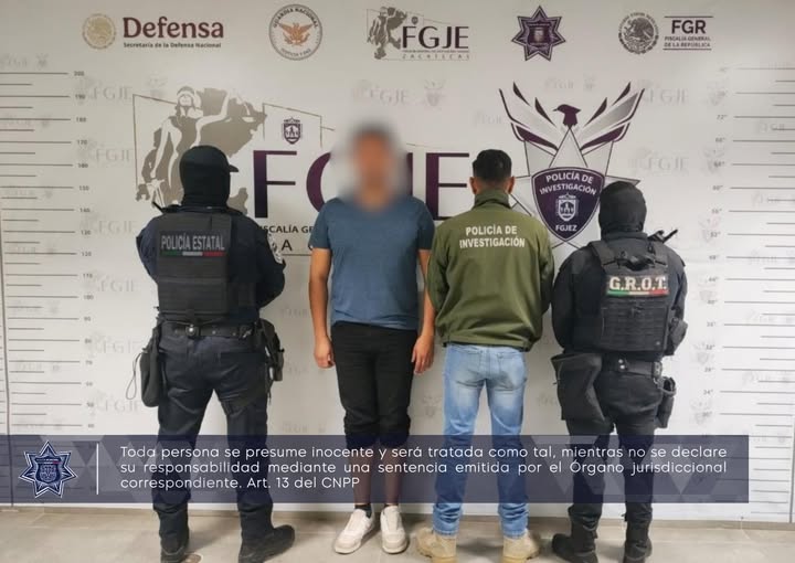 ASEGURAN A HOMBRE CON ORDEN DE APREHENSIÓN VIGENTE EN ZACATECAS