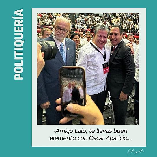 -Amigo Lalo, te llevas buen elemento con Óscar Aparicio...