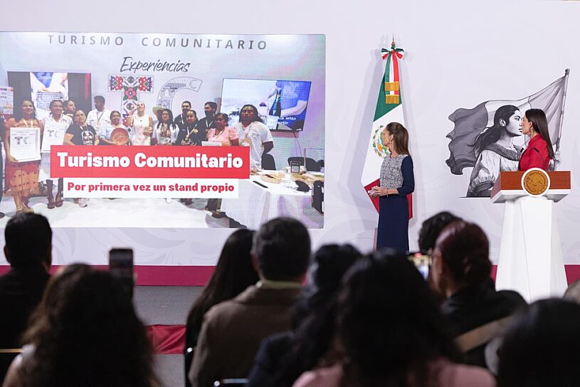 DESTACA SHEINBAUM AUMENTO HISTÓRICO DE TURISTAS INTERNACIONALES EN MÉXICO