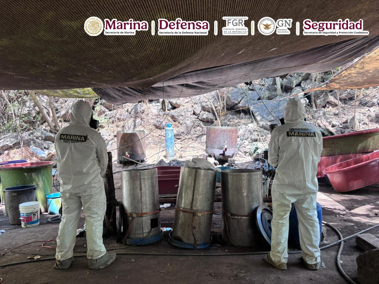 SON INHABILITADOS CINCO LABORATORIOS CLANDESTINOS DE METANFETAMINA EN JALISCO, NAYARIT Y SINALOA