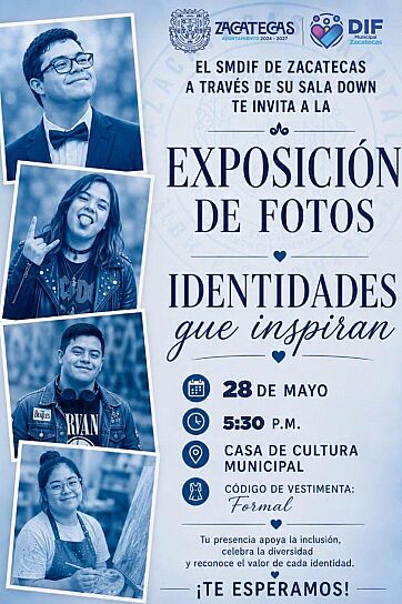 PRESENTA DIF ZACATECAS EXPOSICIÓN FOTOGRÁFICA “IDENTIDADES QUE INSPIRAN”