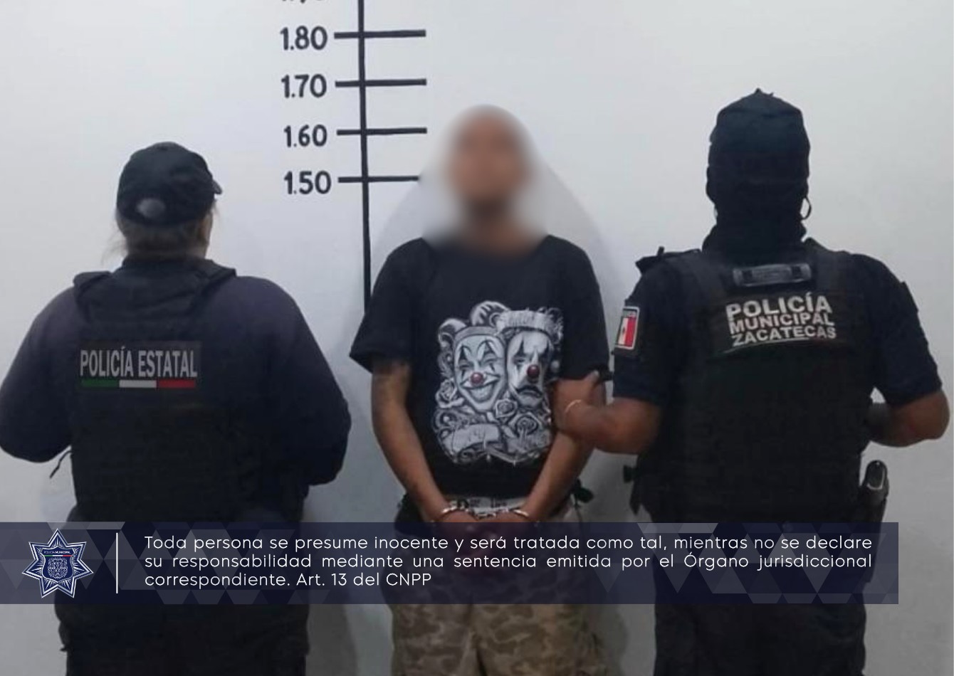 DETIENEN POLICÍAS A HOMBRE ACUSADO DE AMENAZAR A SU FAMILIA
