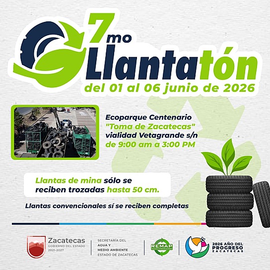 INVITA GOBIERNO DE ZACATECAS A PARTICIPAR EN 7MO LLANTATÓN   