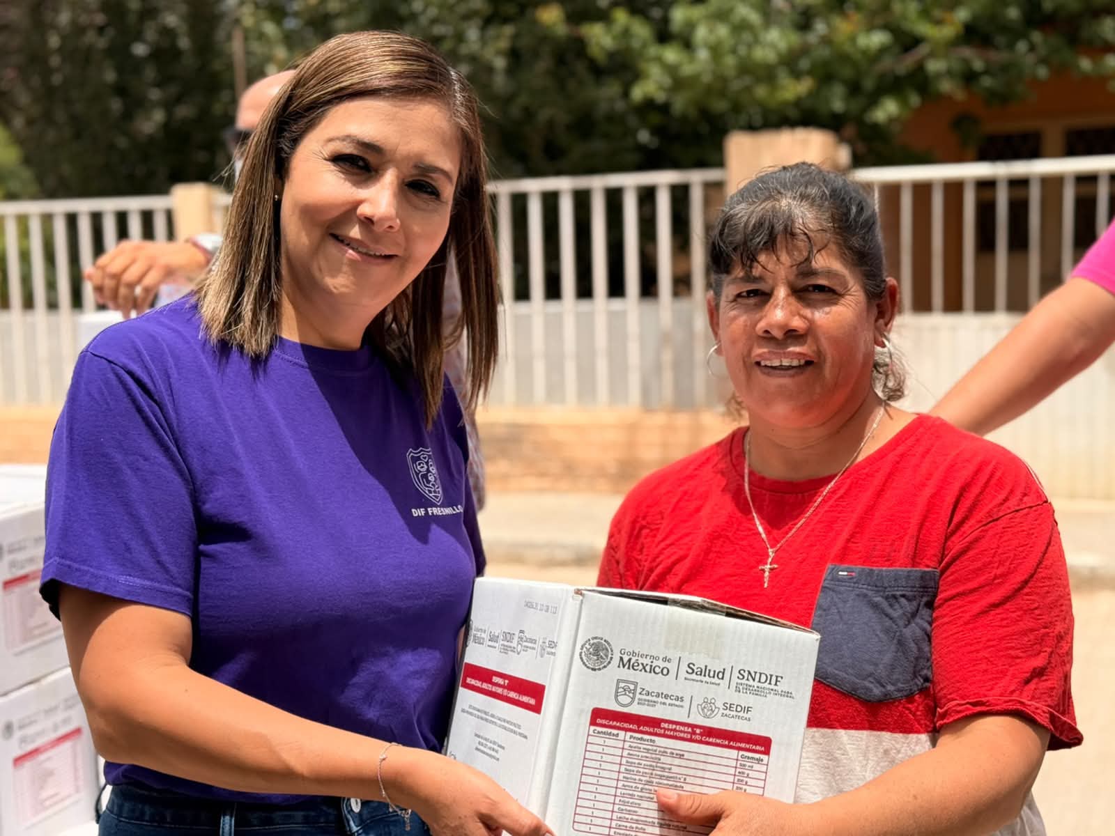 ENTREGAN 348 DESPENSAS A FAMILIAS DE COMUNIDADES DE FRESNILLO