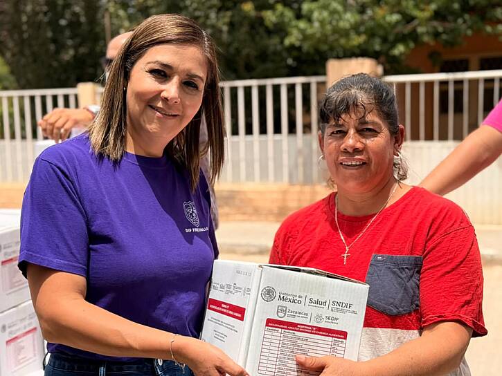 ENTREGAN 348 DESPENSAS A FAMILIAS DE COMUNIDADES DE FRESNILLO