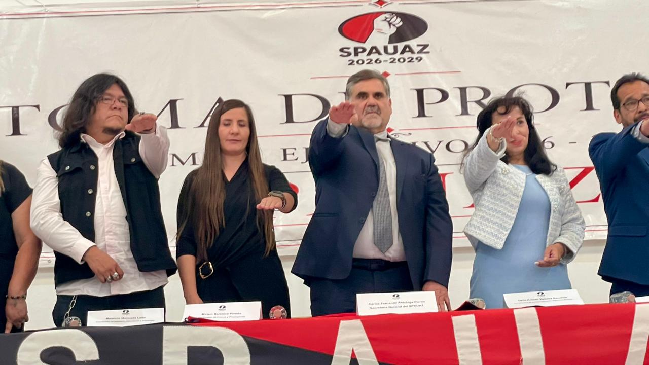 CAMBIA DE MANO SECRETARÍA GENERAL DEL SPAUAZ CON UN LLAMADO A LA UNIDAD SINDICAL